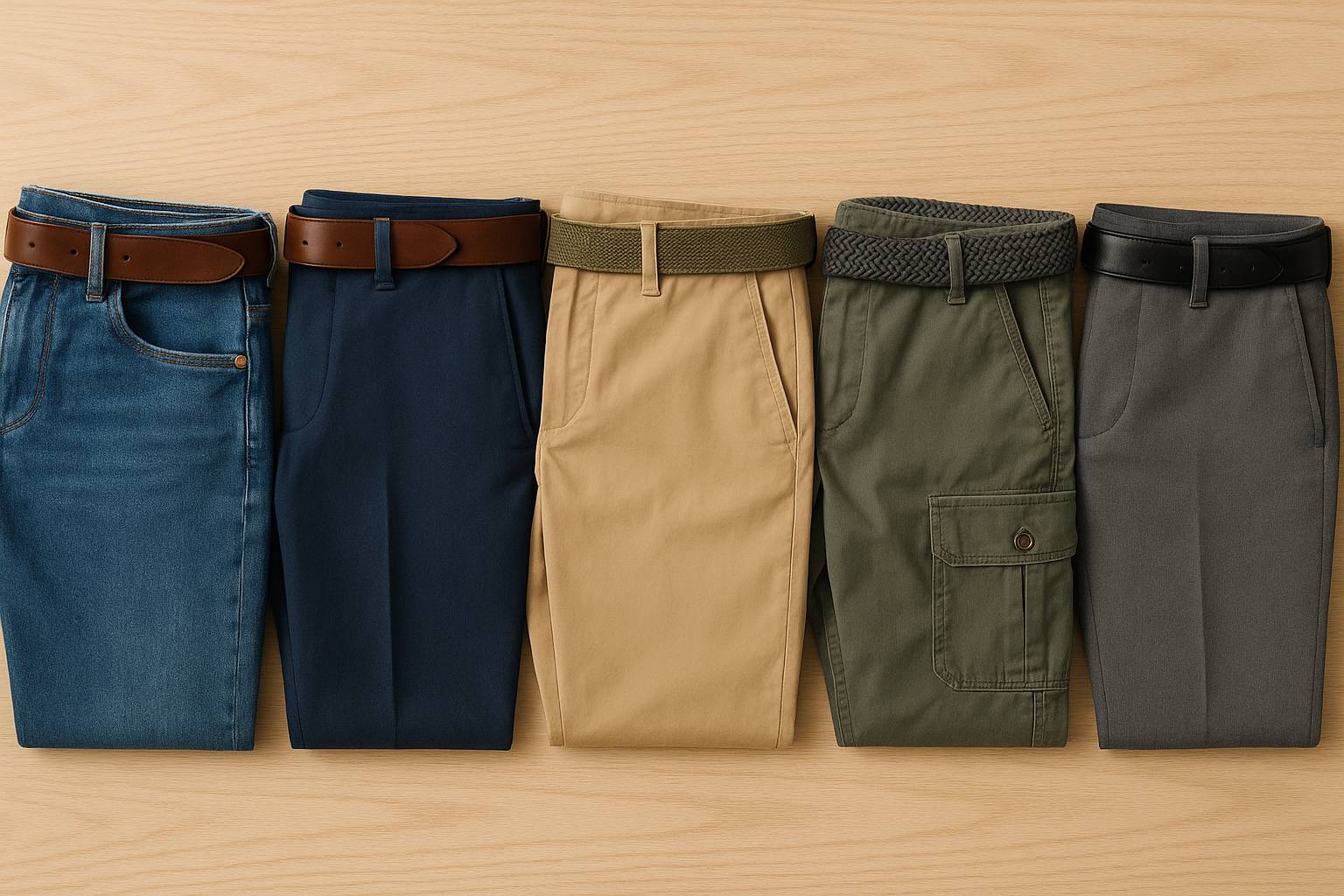 Cómo elegir cinturón según el tipo de pantalón